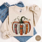 Fall Book Pumpkin Graphic Tee for Cozy Readers and Autumn Halloween Outfits