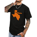 Texas State Map Graphic Tee for Lone Star Fans and Casual Streetwear