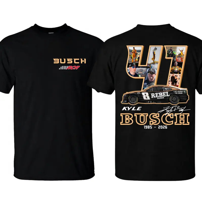 Track Legend Tribute: Kyle Busch "Rowdy Legacy" Commemorative Racing Tee
