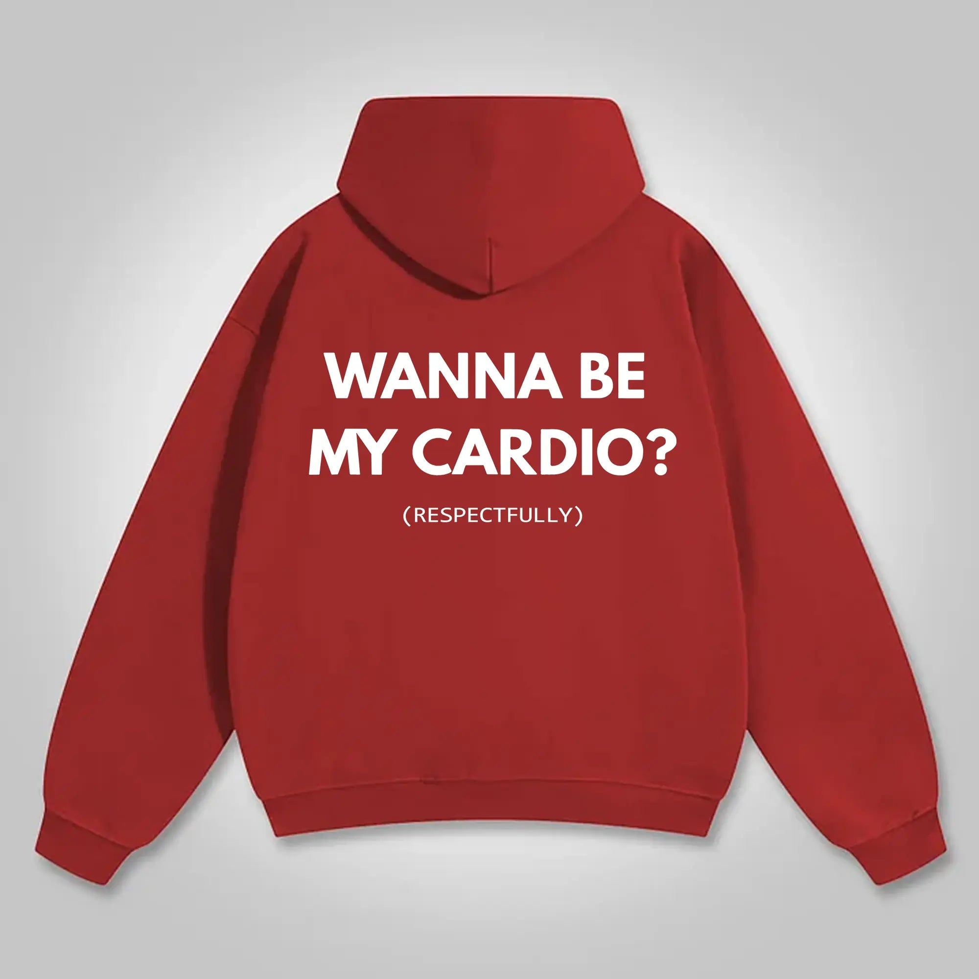Sassy & Smooth: The "Wanna Be My Cardio? (Respectfully)" Funny Graphic Hoodie