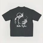 "Better Together" Cheeky Skeleton Graphic Tee - Edgy Humor Streetwear & Funny Men's Gift