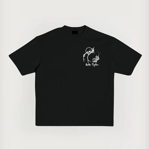 "Better Together" Cheeky Skeleton Graphic Tee - Edgy Humor Streetwear & Funny Men's Gift