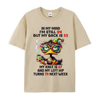 The Aging Reality Check: "In My Mind I'm Still 24" Funny Duck Graphic Tee