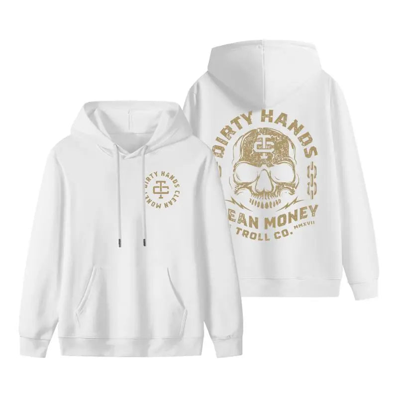 Bold Skull Graphic Hoodie for Hustle Streetwear and Everyday Casual Outfits