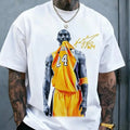 Retro Basketball Legend Tribute Graphic Tee for Streetwear Fans and Gym Outfits
