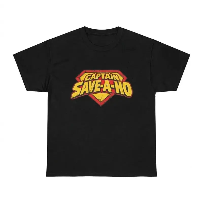 Captain Save A Ho Funny Graphic Tee for Adult Humor Streetwear Outfits