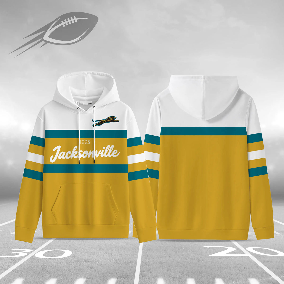 Retro Buffalo Football Hoodie for Game Day Fans and Streetwear Outfits