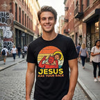 "Jesus Has Your Back" Retro Jiu-Jitsu Submission Christian Graphic Tee