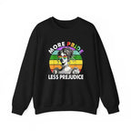 More Pride Less Prejudice Rainbow Pride Month Graphic Cotton T-Shirt