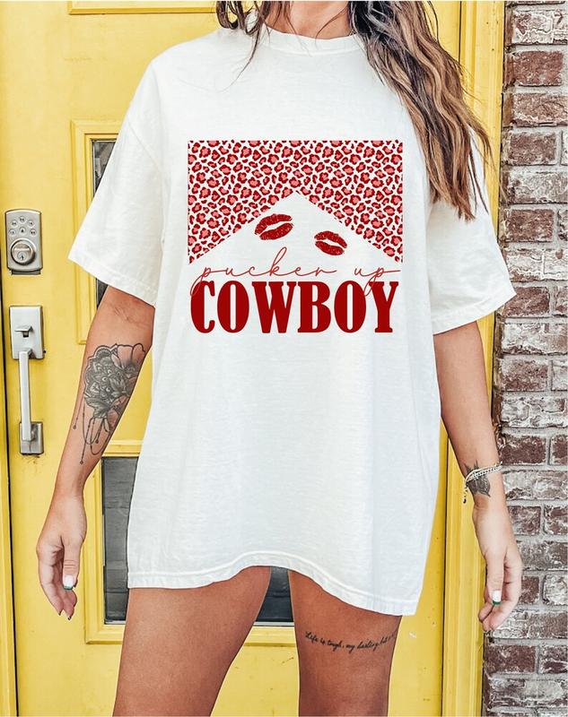 Western Valentine Cowboy Sweatshirt, Retro Shirt, Funny Valentine Sweater, Western Hearts Shirt,  Womenswear