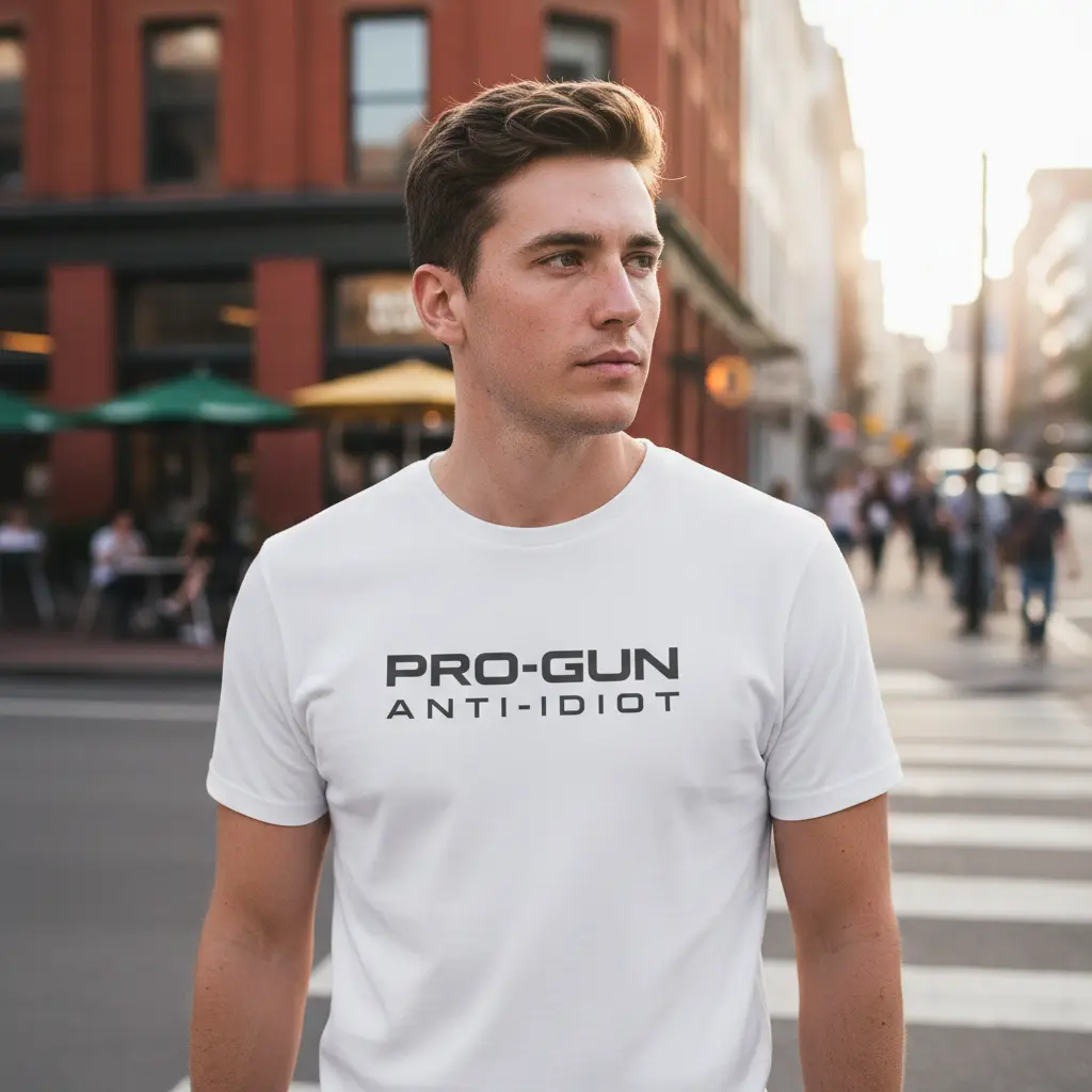 "Wear Your Rights" Pro-Gun Anti-Idiot Graphic Tee - Tactical 2A Supporter Statement Streetwear