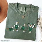 Funny Mexico Soccer Goose Graphic T-Shirt for Game Day Fans