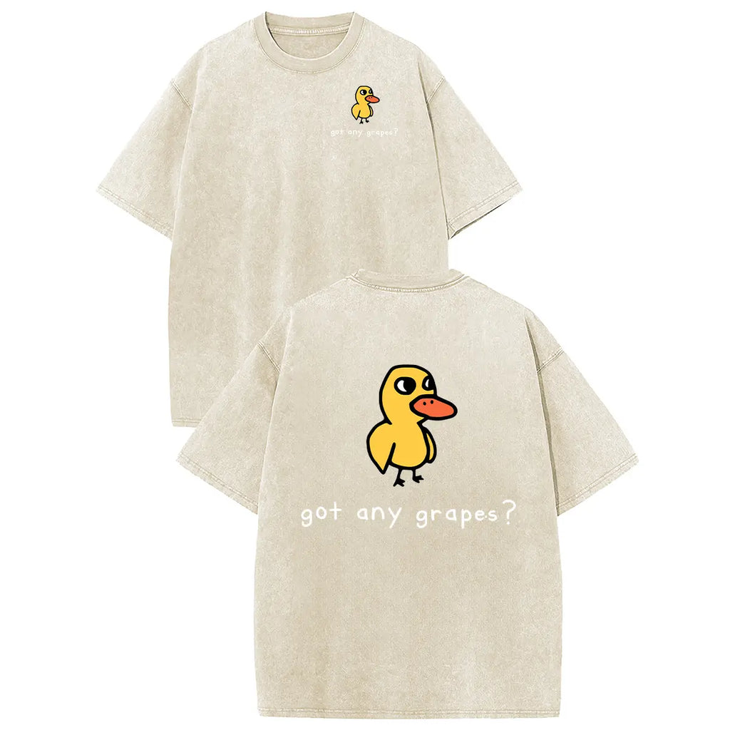 Funny Duck Graphic T-Shirt with Vintage Streetwear Style and Casual Everyday Comfort