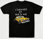 I Survived My Trip To NYC Funny Travel Graphic T-Shirt for City Adventure Lovers