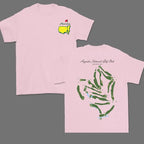 Masters Legend Augusta National Course Map Tee - A Tribute to Golf Heritage
