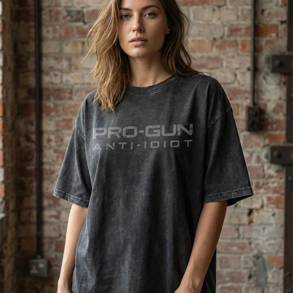 "Wear Your Rights" Pro-Gun Anti-Idiot Graphic Tee - Tactical 2A Supporter Statement Streetwear