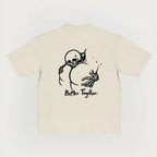 "Better Together" Cheeky Skeleton Graphic Tee - Edgy Humor Streetwear & Funny Men's Gift