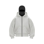 Men’s Balaclava Zip Hoodie for Winter Sports Streetwear and Cold Weather Training