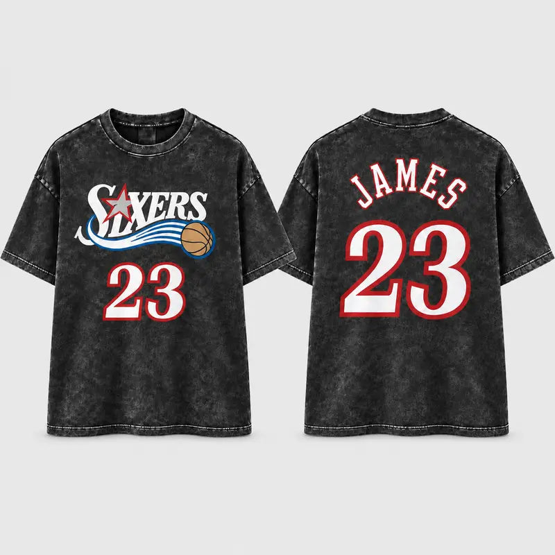 Vintage Basketball Number 23 Graphic Tee for Retro Sports Streetwear Outfits
