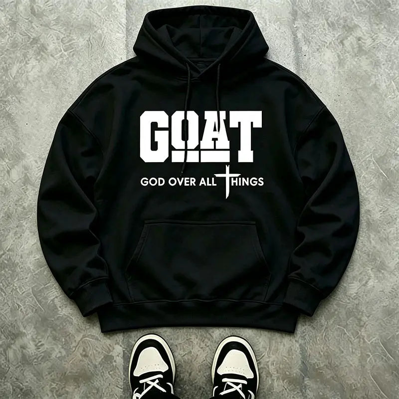 God Over All Things Hoodie for Christian Streetwear and Everyday Faith Outfits