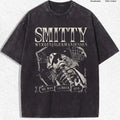 Vintage Skeleton Number One Graphic Tee for Grunge Y2K Streetwear Outfits