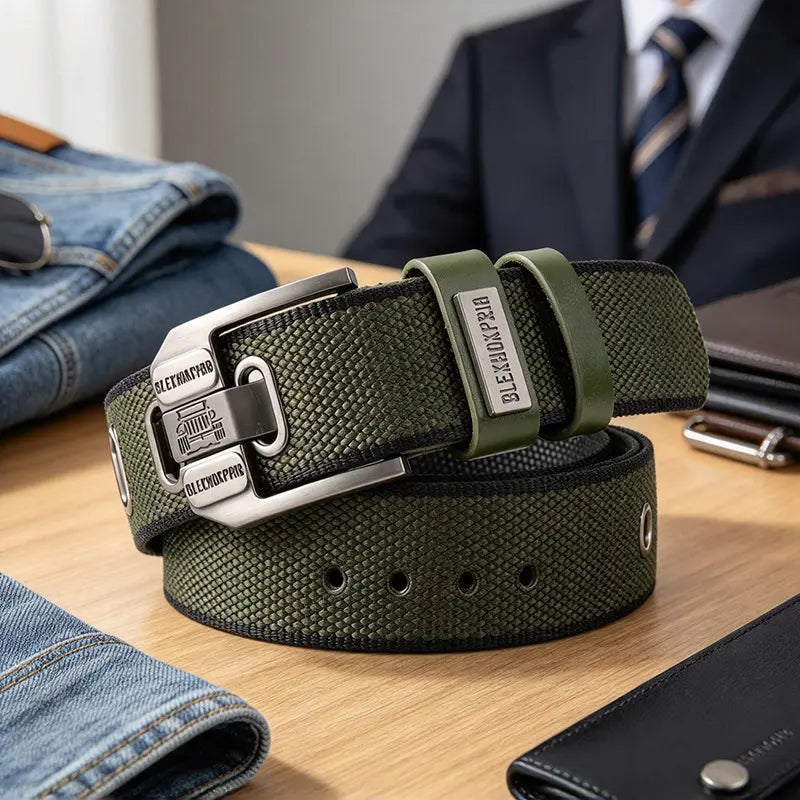 Adjustable Buckle Belt for Casual Business Outfits and Everyday Waist Styling