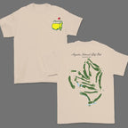 Masters Legend Augusta National Course Map Tee - A Tribute to Golf Heritage