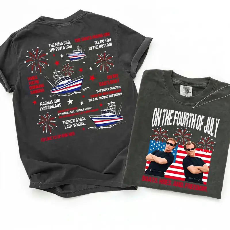 Funny American Freedom Graphic Shirt for Fourth of July Celebration