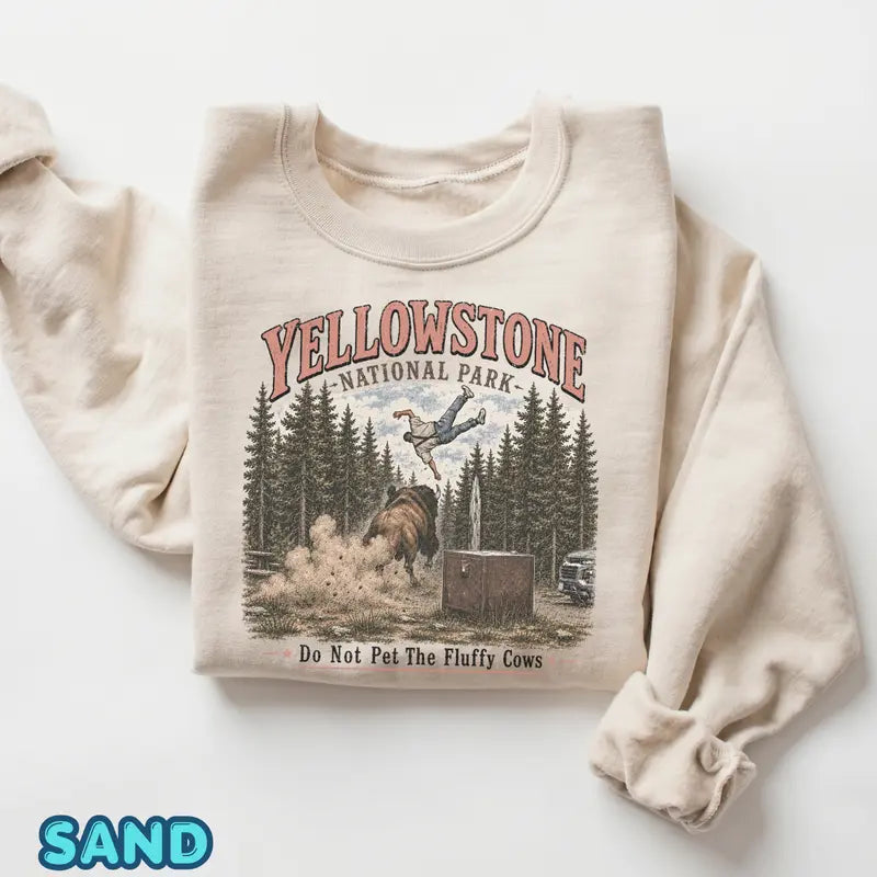 Do Not Pet The Fluffy Cows Yellowstone Graphic T-Shirt