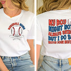 The Sassy "Watch Your Mouth" Baseball Mama Game Day Graphic Tee
