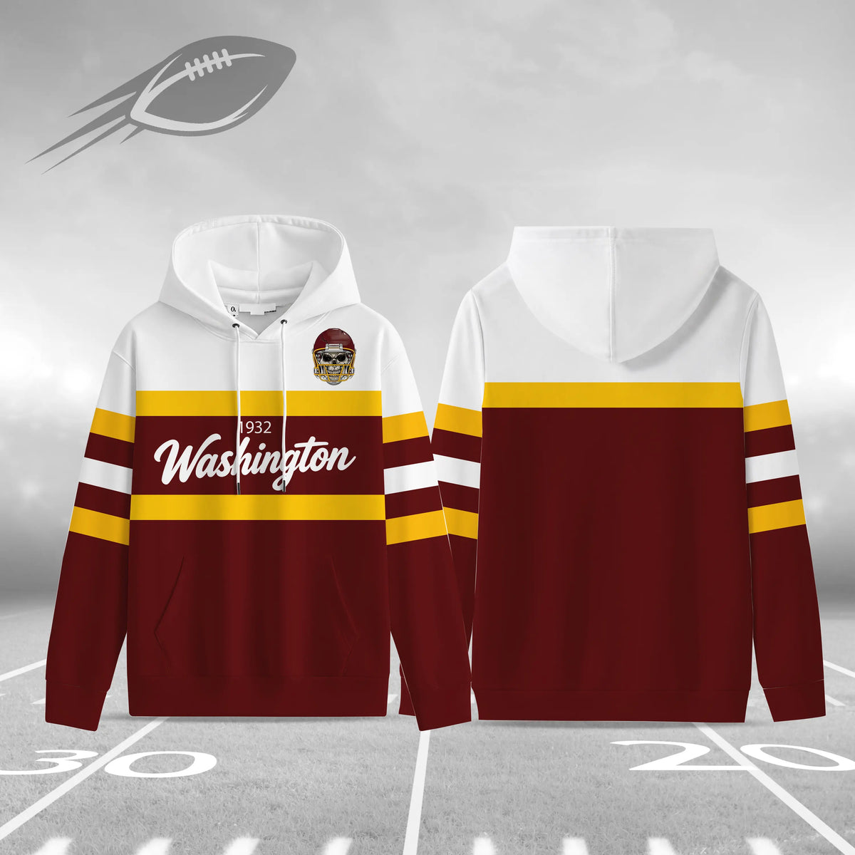 Retro Buffalo Football Hoodie for Game Day Fans and Streetwear Outfits