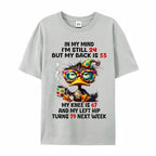 The Aging Reality Check: "In My Mind I'm Still 24" Funny Duck Graphic Tee