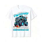 I'm Ready To Crush Kindergarten Monster Truck Graphic T-Shirt for Kids
