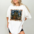 Vintage Halloween Bears Haunted House Graphic T-Shirt