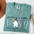 Funny Frosty Snowman Christmas Graphic Tee for Cozy Winter Holiday Outfits