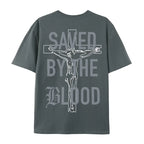 Saved By The Blood Christian Graphic Tee for Faith Streetwear and Everyday Wear