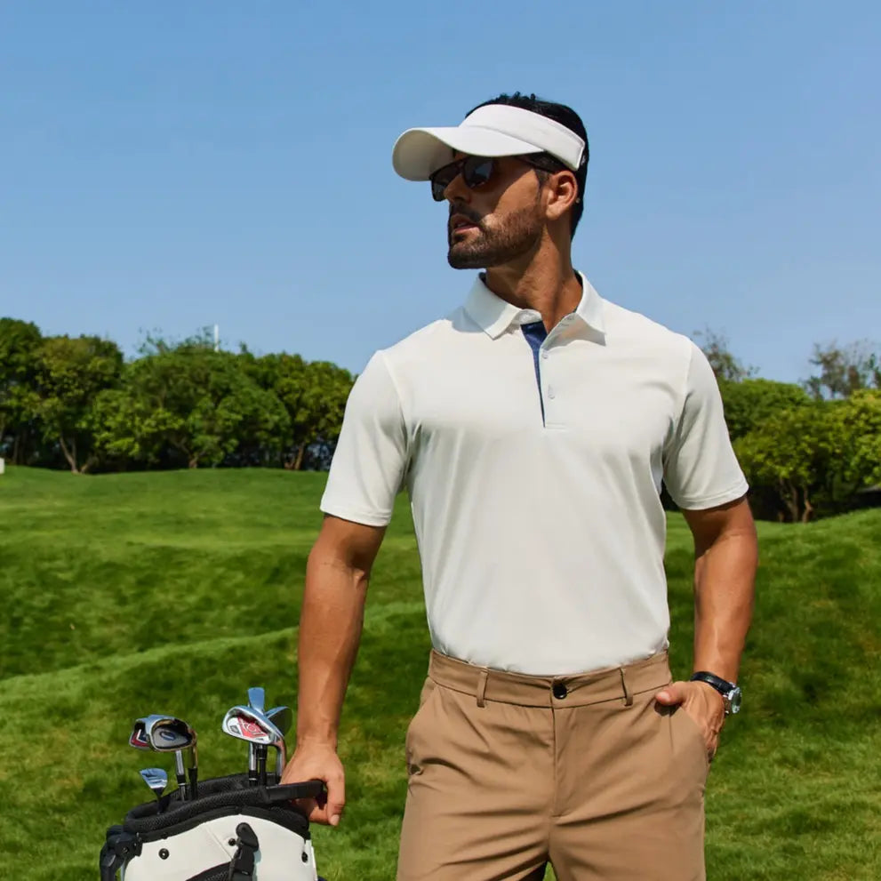 Men's Classic Cotton Polo Shirt 3-Pack for Work Golf Travel and Everyday Comfort