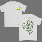 Masters Legend Augusta National Course Map Tee - A Tribute to Golf Heritage