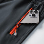 Men's Waterproof Fleece-Lined Softshell Thermal Pants with Zip Pockets