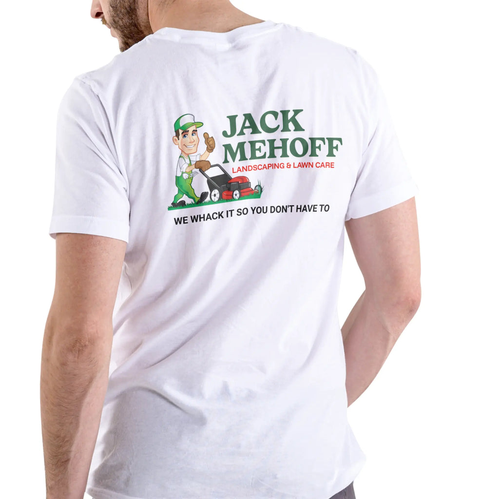 Pure Pun-ishment: Jack Mehoff "We Whack It" Lawn Care Tee