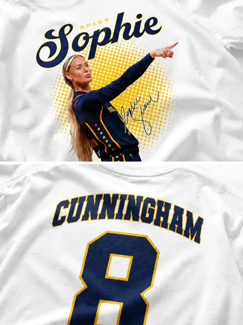 Women's Basketball Inspired Double-Sided Graphic Tee for Game Day Streetwear Fans