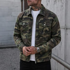 Men’s Camouflage Military Jacket for Streetwear Outdoor Work and Daily Outfits