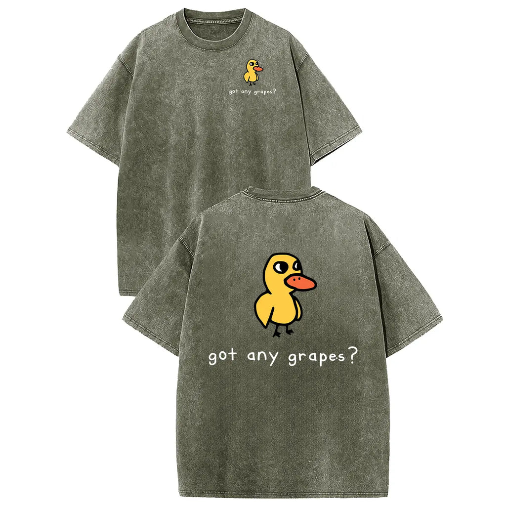 Funny Duck Graphic T-Shirt with Vintage Streetwear Style and Casual Everyday Comfort