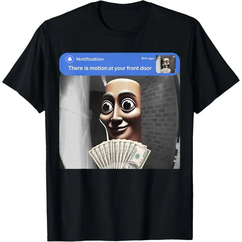 Internet Gold: Ring Camera Meme "There is Motion at Your Front Door" Tee