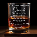 To My Brother In Law, Whiskey Glass, Gift For Him and Whiskey Lovers - 1