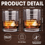 To My Brother In Law, Whiskey Glass, Gift For Him and Whiskey Lovers - 5