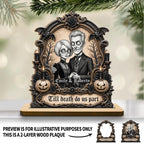 Till Death Do Us Part, Personalized Wood Plaque, Gift For Couples - 7