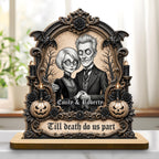 Till Death Do Us Part, Personalized Wood Plaque, Gift For Couples - 8