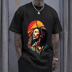 [Free Shipping] Soulful Rasta Vibes: Legendary Reggae Music Artistic Graphic Tee