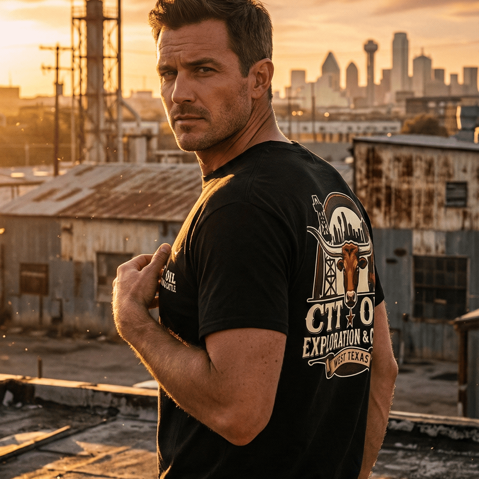 CTT Oil Exploration & Cattle T-Shirt, Hoodie, Sweatshirt  Oilfield Ranch Landman Inspired Workwear Tee